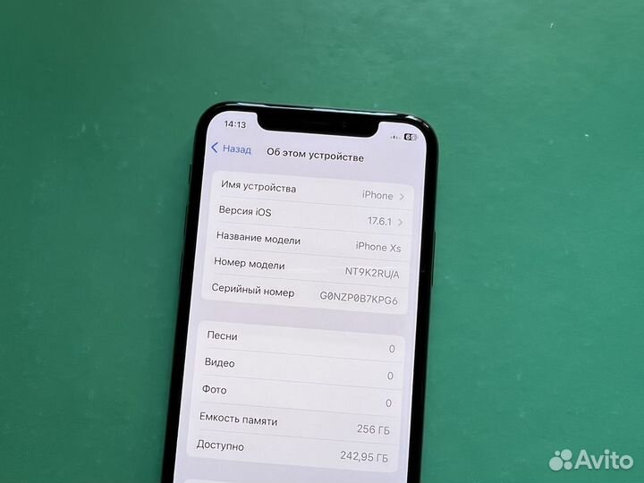 iPhone XS 256gb АКБ 97% Родной (sim+esim)