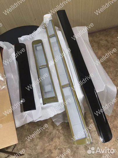 Молдинги Toyota Prado 150 стиль Lexus черные