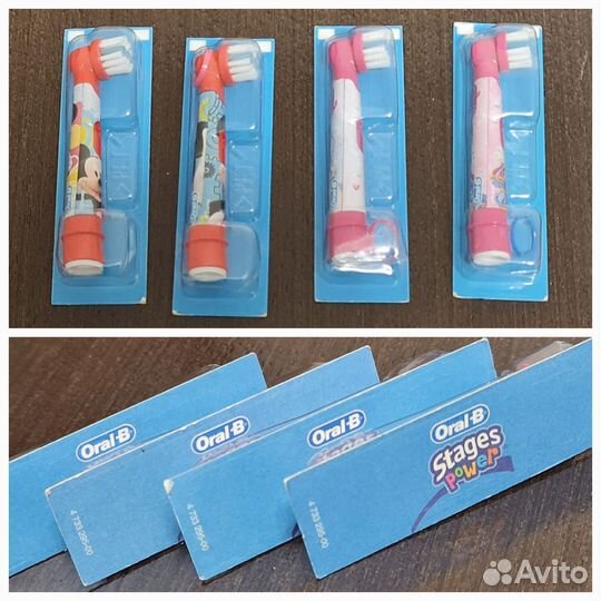 Насадки на детскую зубную щетку Oral-B Stages
