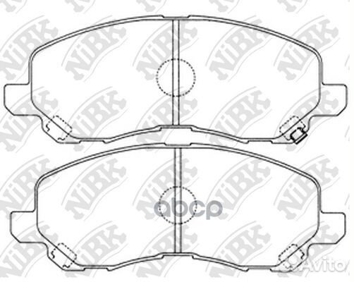 Колодки передние (mitsubushi lancer (CS, CY) P