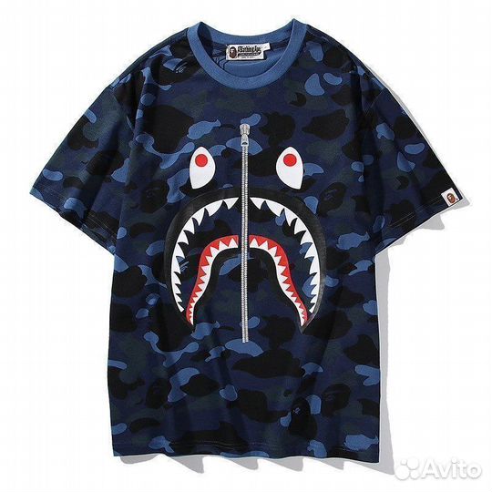 Футболка bape синяя
