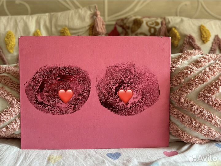 Картина маслом современное искусство отпечаток