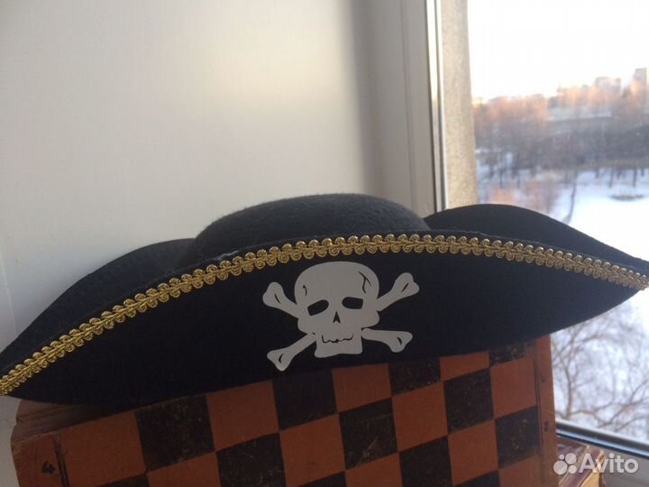 Пиратская треуголка -шляпа прокат