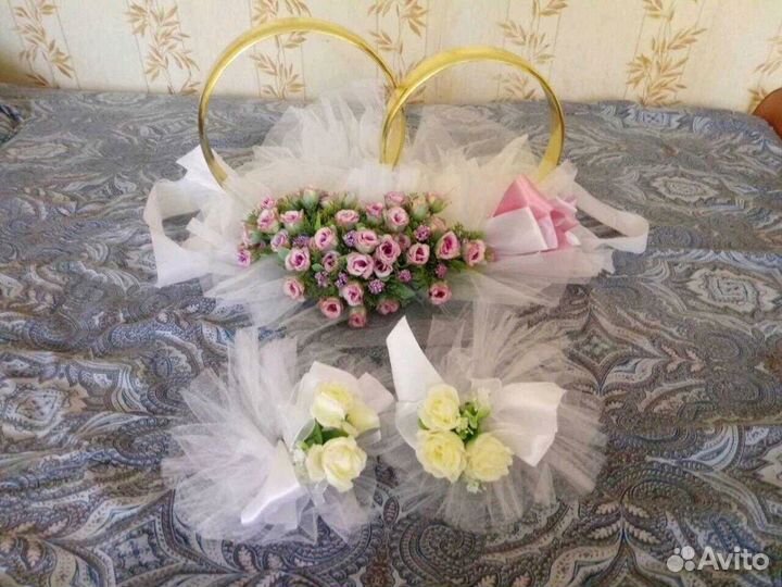 Свадебные украшения на авто