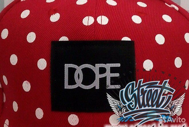 Кепка реперка с плоским козырьком dope хип хоп