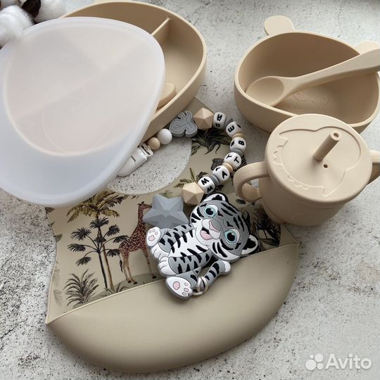 Именной держатель для соски Грызунок