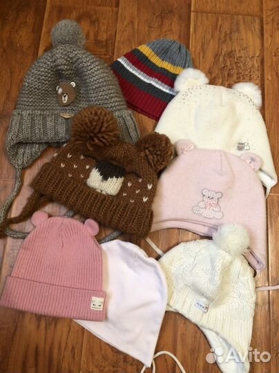 Детские шапки варежки перчатки