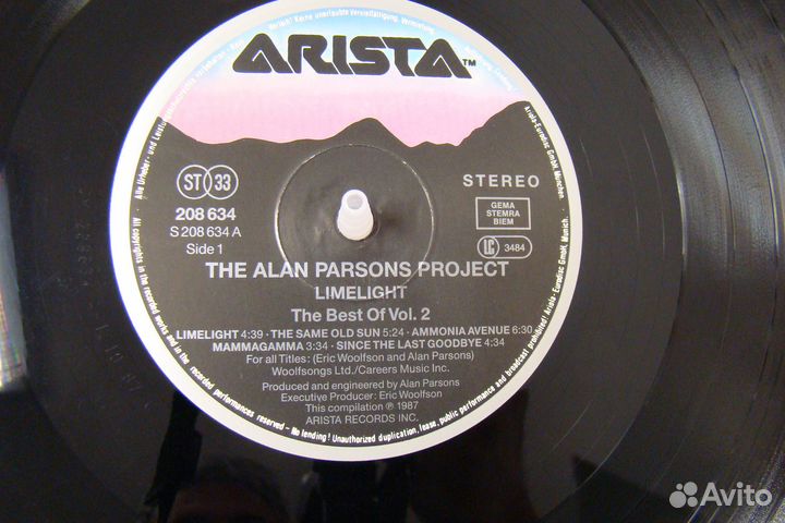 Винил The Alan Parsons Project - 87