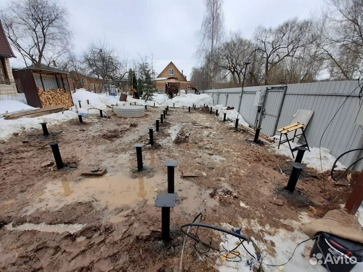 Фундамент винтовые сваи