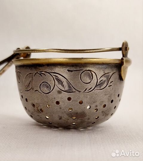 Серебрянное ситечко 875 пробы