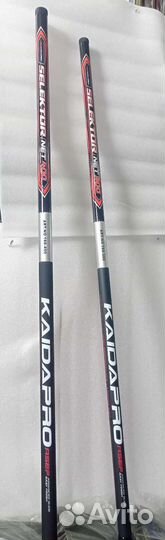 Ручка подсачека телескопическая карбон 3м, 4м