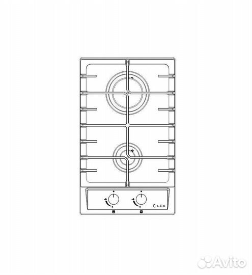 Варочная панель LEX GVS 321 IX газовая