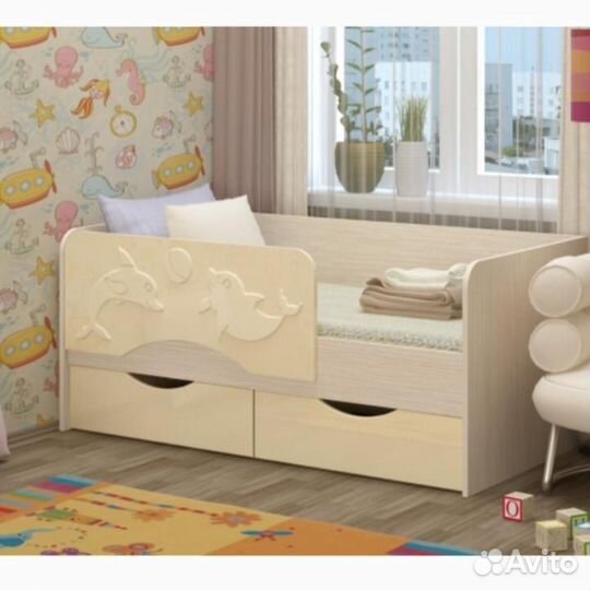 Кровать детская Дельфин 2 в наличии
