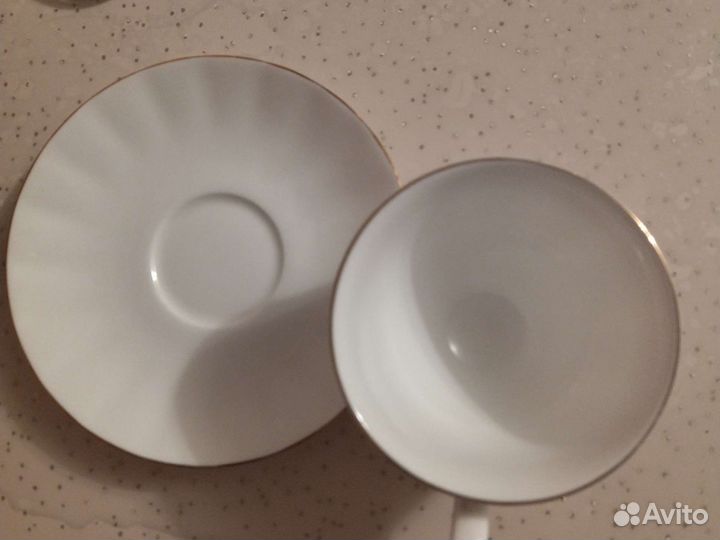 Чашка с блюдцем фарфор императорский