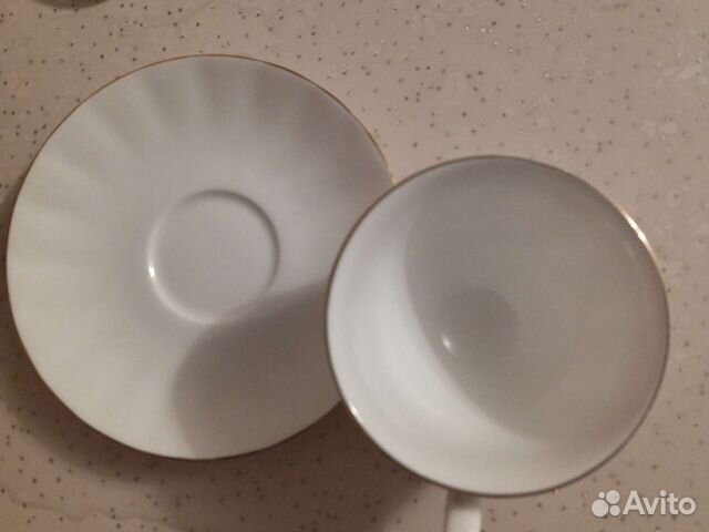 Чашка с блюдцем фарфор императорский