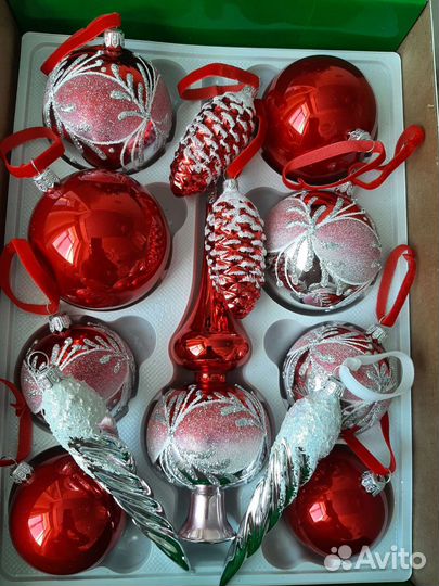 Елочные игрушки для фона вашей ёлочки