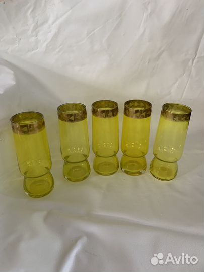 Стаканы цветное стекло СССР