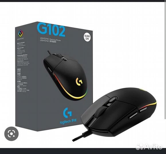 Игровая мышь logitech g102