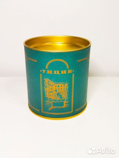 Банка для чая жестяная фигурная картон