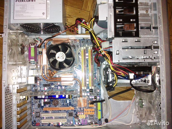 Компьютер 775 Core 2 Duo E6300 P35, монитор, мышь