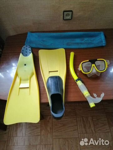 Ласты и маска с трубкоой