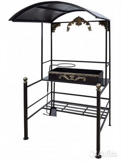 Мангалы loft с крышей и печью