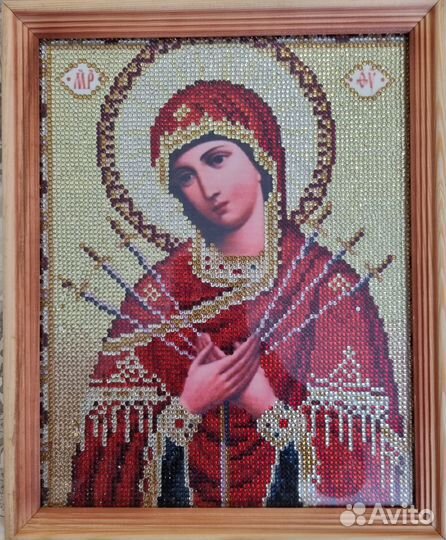 Алмазная вышивка Ручная работа икона Богородицы