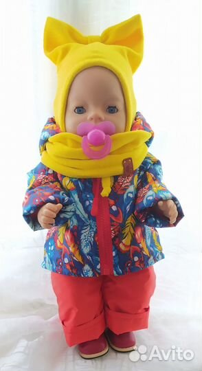 Костюмчики утепленные для куклы 38-43 см