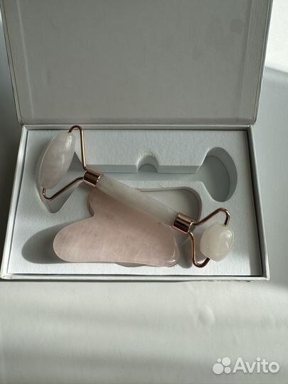 Набор для массажа лица из натурального кварца