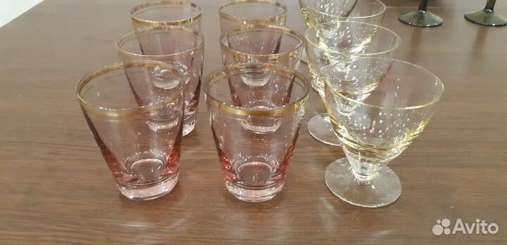 Рюмки цветное стекло СССР