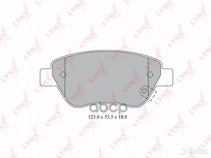 Колодки тормозные дисковые перед BD5916 LYN