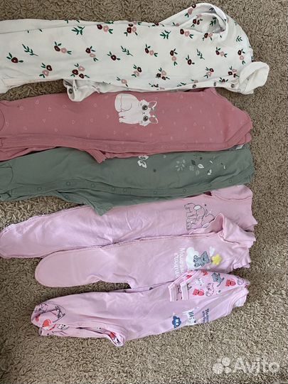 Вещи пакетом на девочку до года