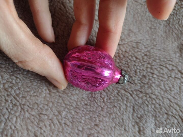 Стеклянные елочные игрушки, советские