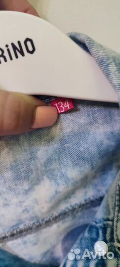 Джинсовая куртка для девочки 134 размер