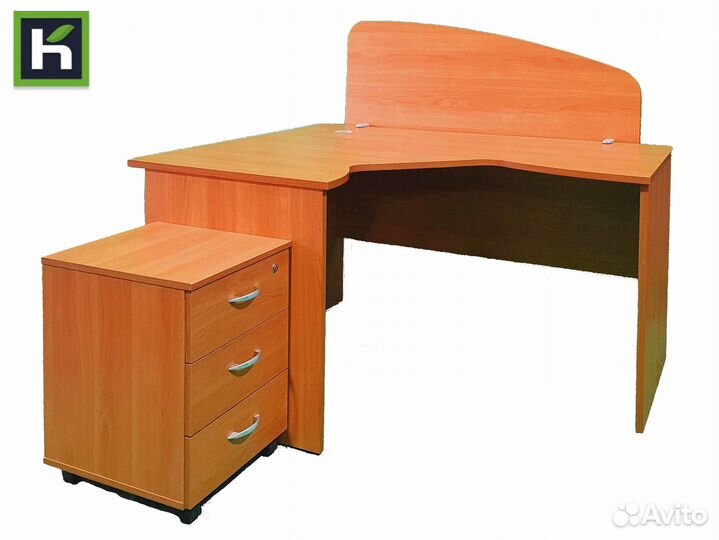 Стол офисный с тумбой