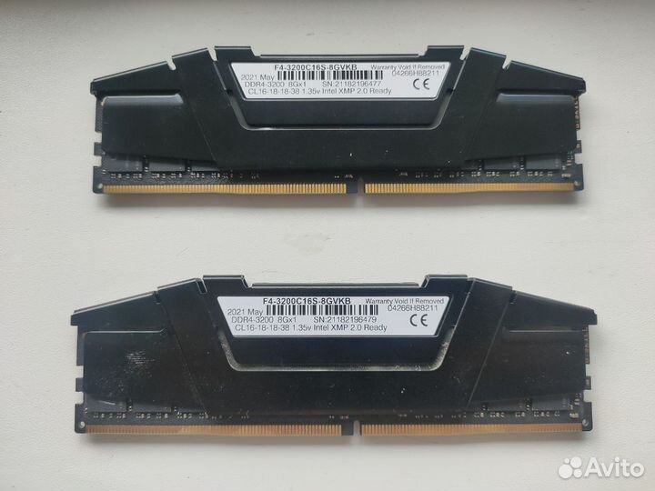 Оперативная память Ripjaws V DDR4 3200 Мгц 2x8 гб