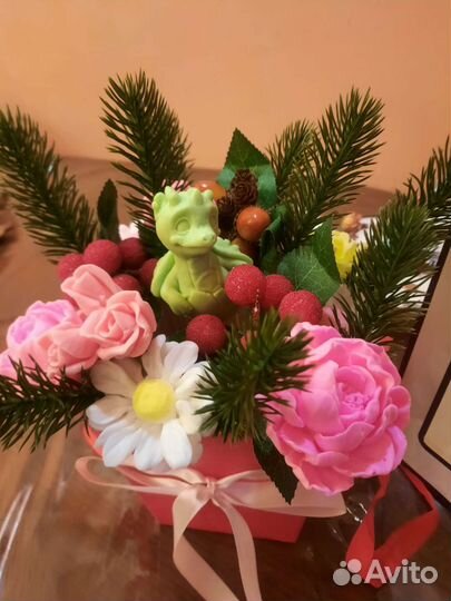 Букет цветов из мыла