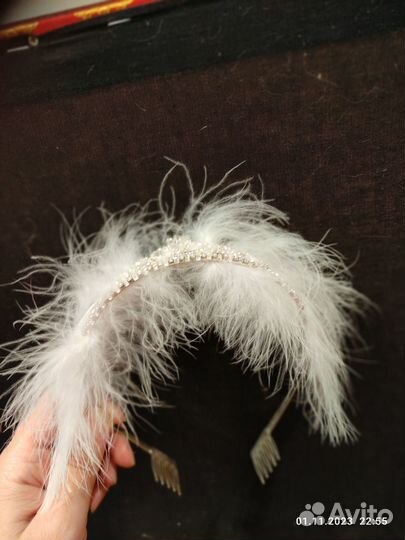 Диадема для костюма лебедя