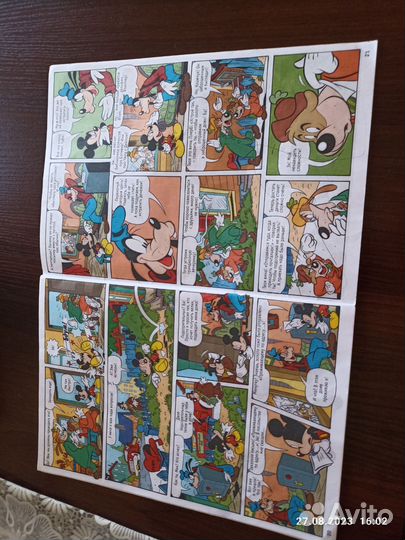 Комиксы Дональд Дак, Плуто, Микки Мауса и др