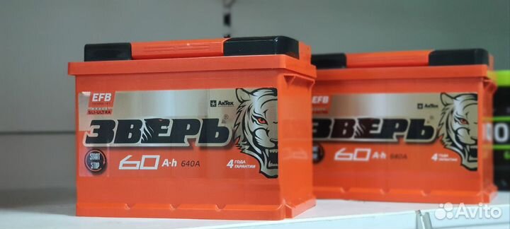 Аккумулятор Зверь EFB 60Ah 640A