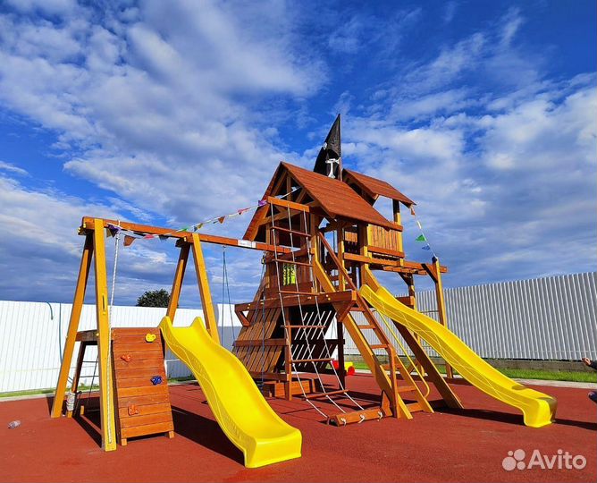 Детская площадка скалодром горка Савушка Люкс 11