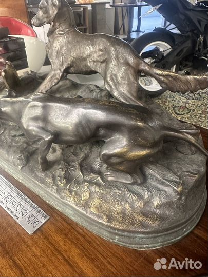 Статуэтка Собаки на охоте большая