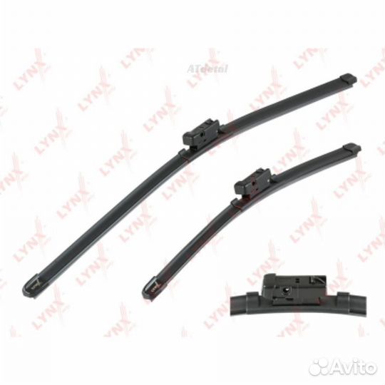 Щётки стеклоочистителя бескаркасные, комплект 600