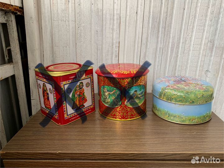 Жестяные банки для чая