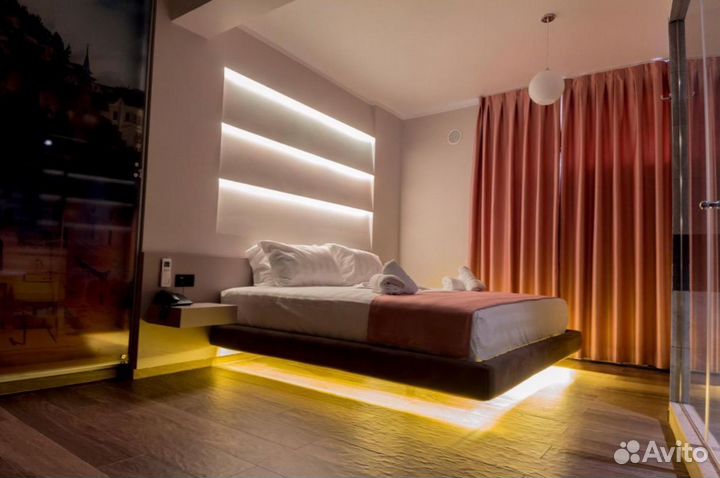 Светодиодная подсветка порящей кровати и кресла a