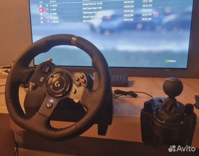 Руль Logitech G920+Logitech Driving Force Shifter