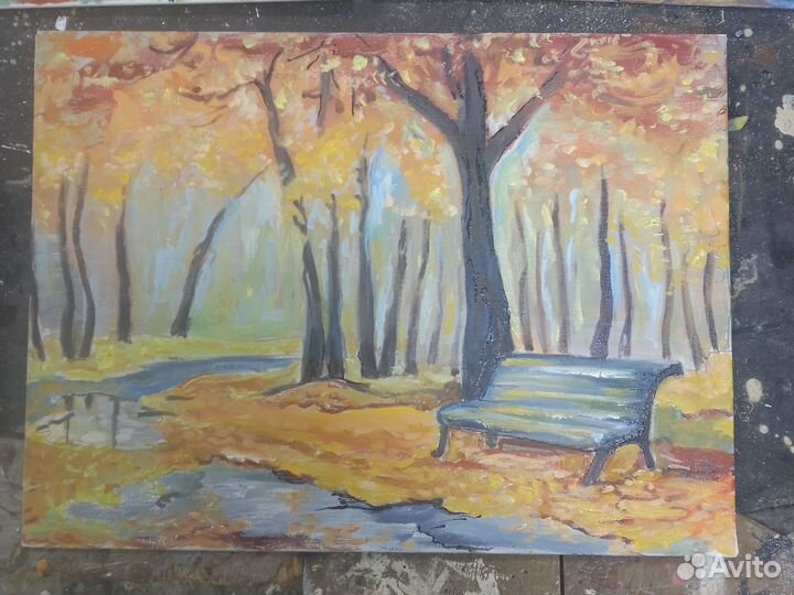 Картина маслом морской пейзаж