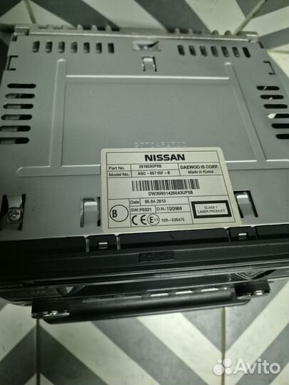 Магнитола Nissan x trail t31 штатная (с рамкой)