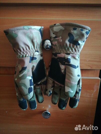 Зимние демисезонные перчатки мультикам