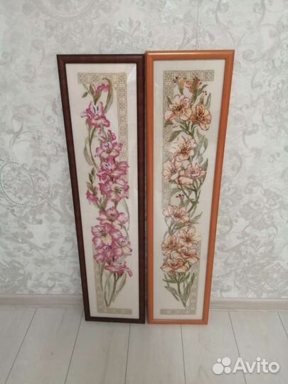 Картина вышитая крестом ручная работа